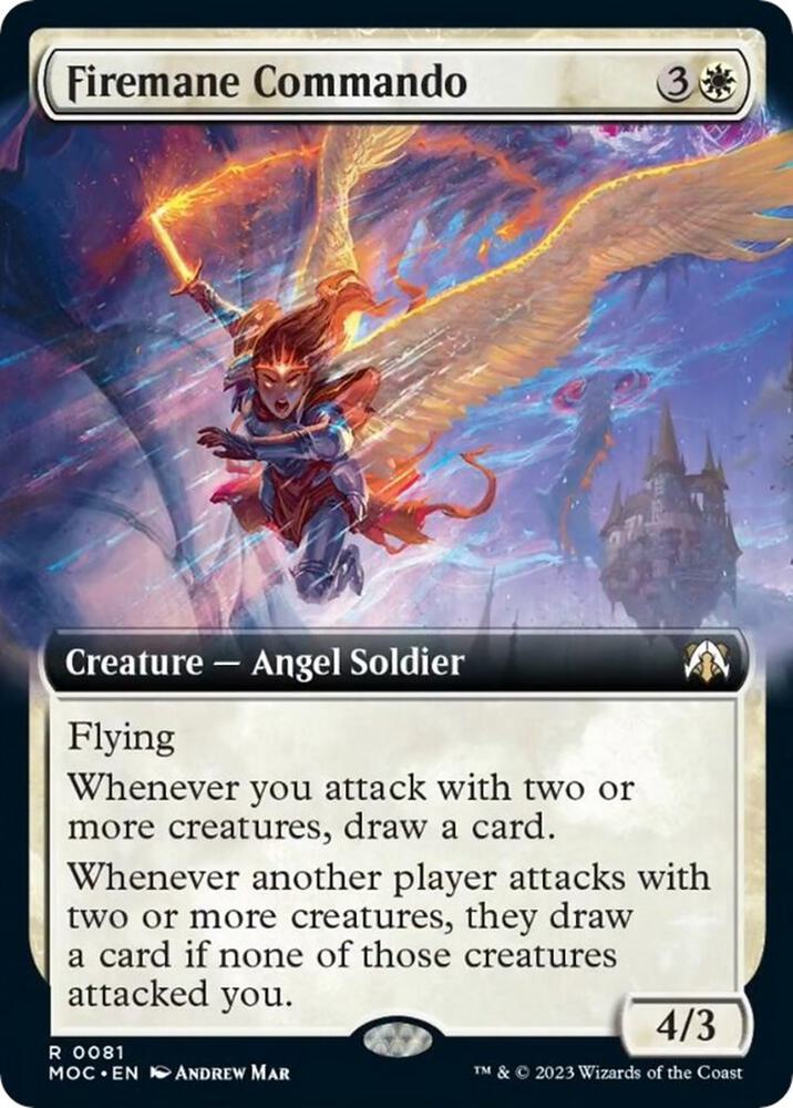 Firemane Commando (Extended Art) [Commander: March of the Machine] 81