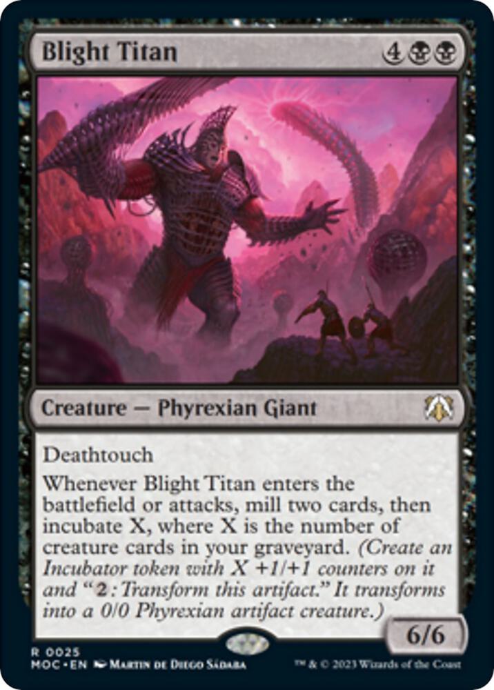 Blight Titan [Commander: March of the Machine] 25