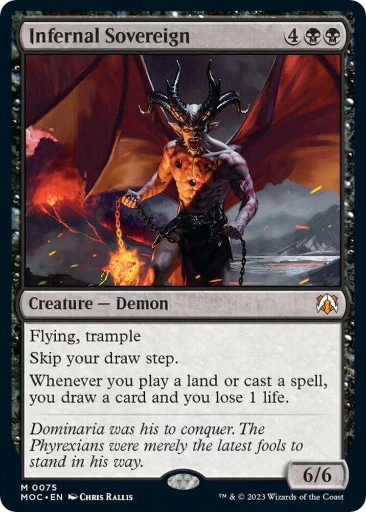 Infernal Sovereign [Commander: March of the Machine] 75