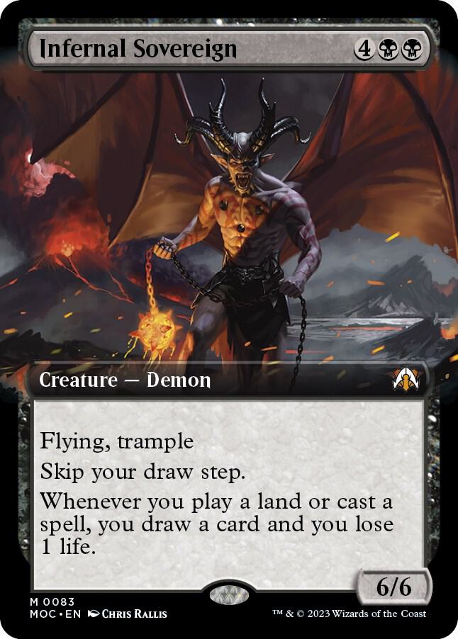 Infernal Sovereign (Extended Art) [Commander: March of the Machine] 83