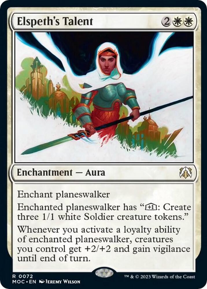 Elspeth's Talent [Commander: March of the Machine] 72