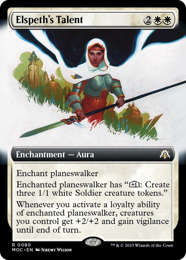 Elspeth's Talent (Extended Art) [Commander: March of the Machine] 80