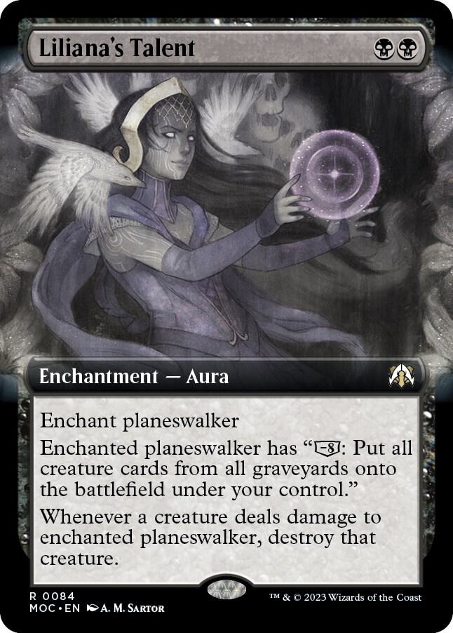 Liliana's Talent (Extended Art) [Commander: March of the Machine] 84