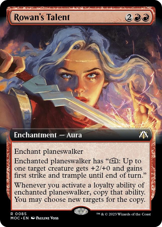 Rowan's Talent (Extended Art) [Commander: March of the Machine] 85