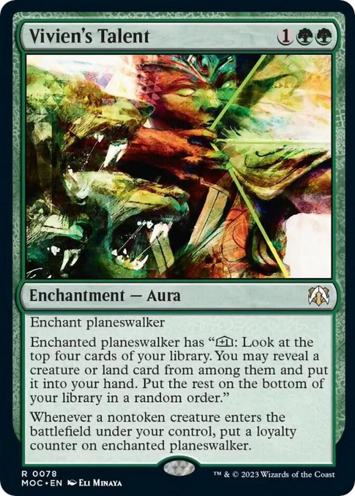 Vivien's Talent [Commander: March of the Machine] 78