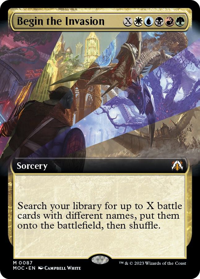 Begin the Invasion (Extended Art) [Commander: March of the Machine] 87
