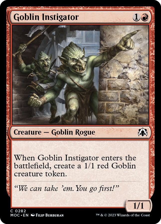 Goblin Instigator [Commander: March of the Machine] 282