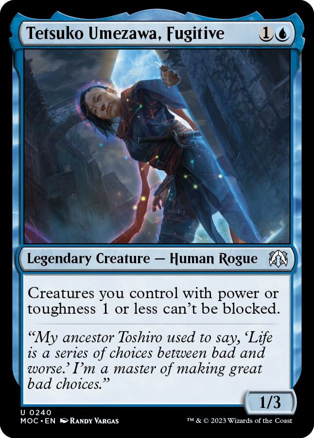 Tetsuko Umezawa, Fugitive [Commander: March of the Machine] 240