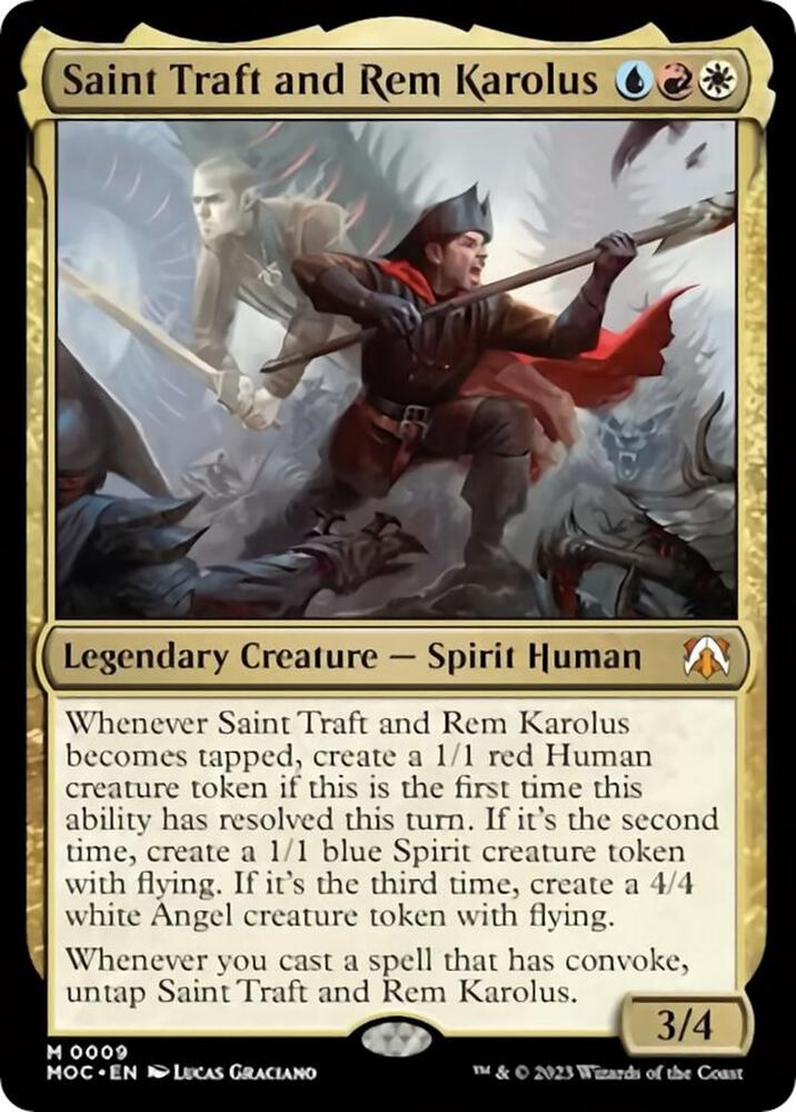Saint Traft and Rem Karolus [Commander: March of the Machine] 9