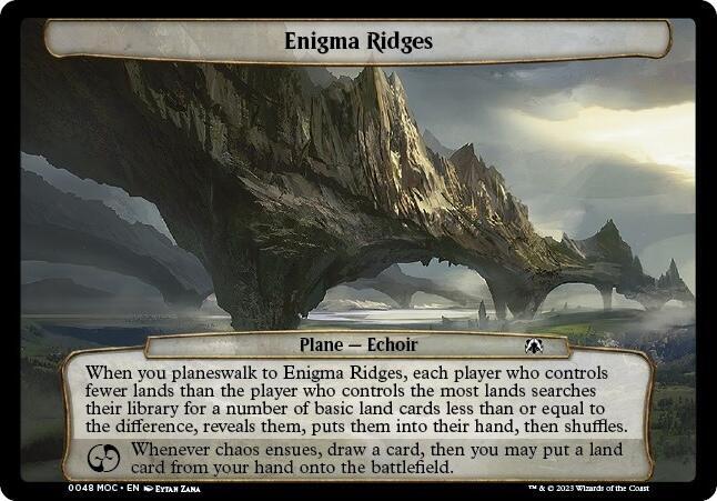 Enigma Ridges [Planechase: March of the Machine] 48