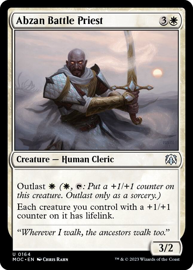 Abzan Battle Priest [Commander: March of the Machine] 164