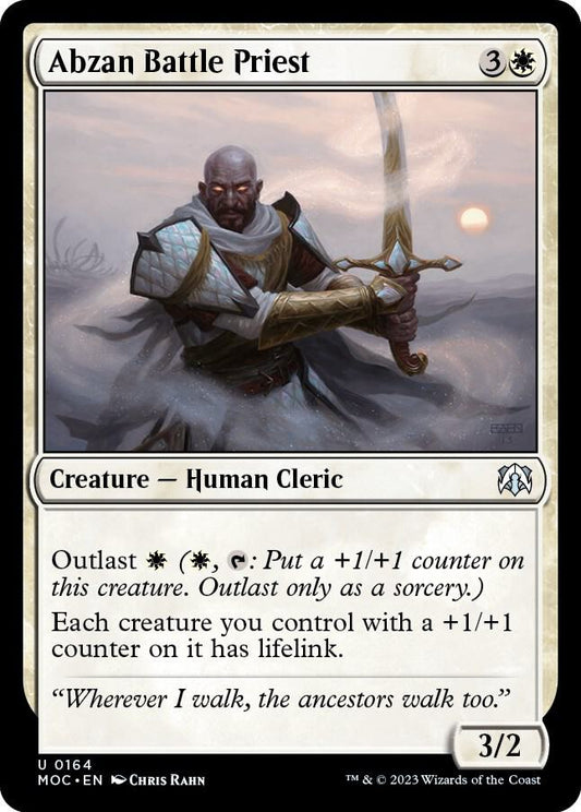 Abzan Battle Priest [Commander: March of the Machine] 164
