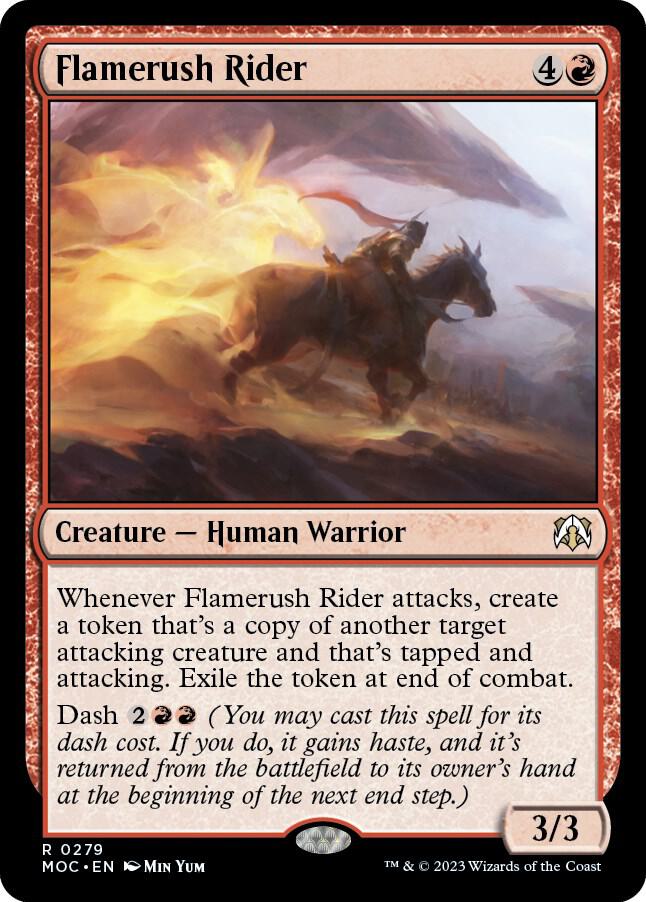 Flamerush Rider [Commander: March of the Machine] 279