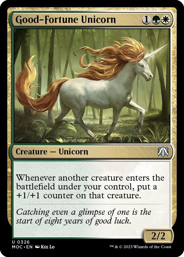 Good-Fortune Unicorn [Commander: March of the Machine] 326