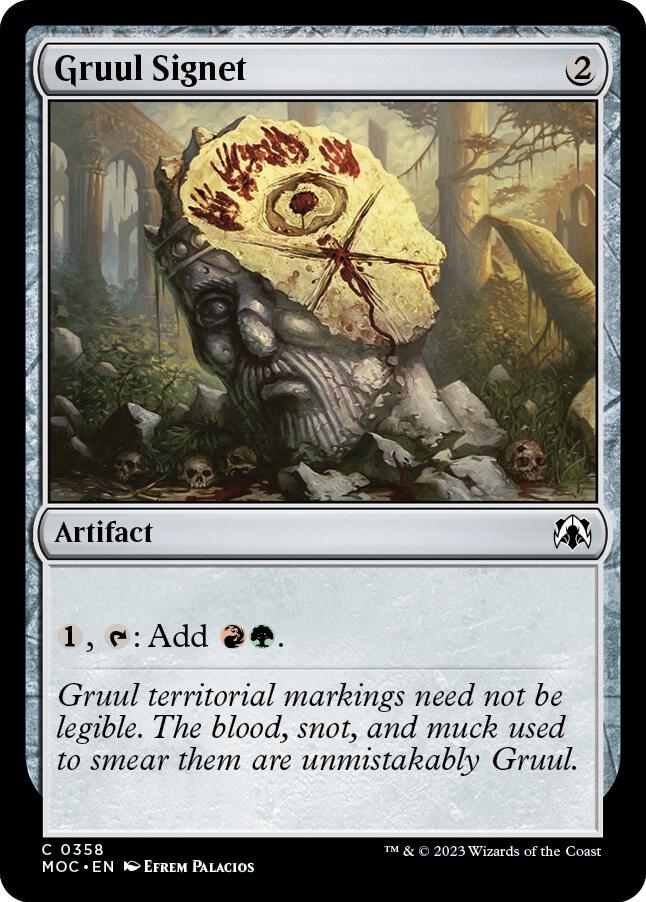 Gruul Signet [Commander: March of the Machine] 358