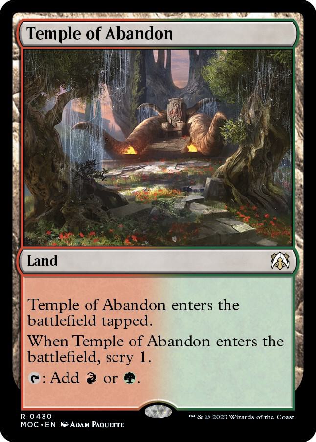 Temple of Abandon [Commander: March of the Machine] 430