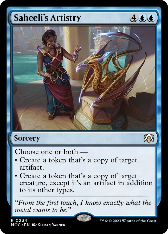 Saheeli's Artistry [Commander: March of the Machine] 234