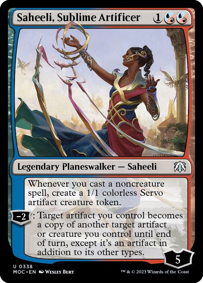 Saheeli, Sublime Artificer [Commander: March of the Machine] 338