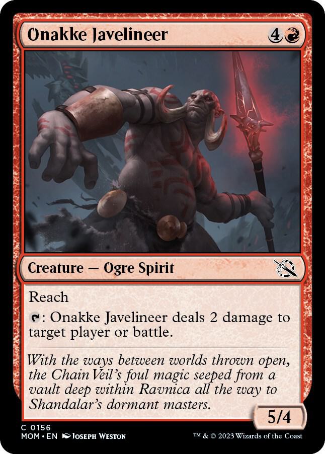 Onakke Javelineer [March of the Machine] 156