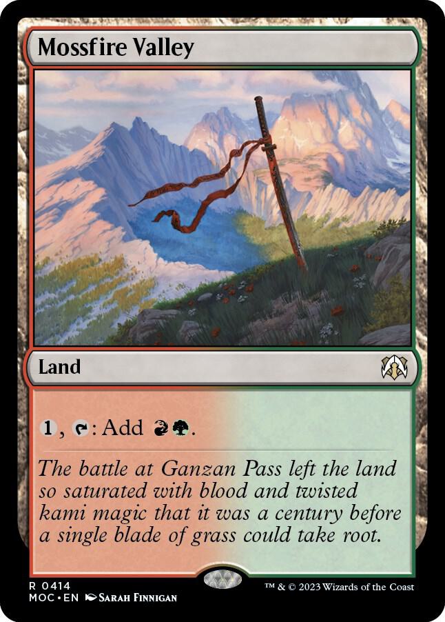 Mossfire Valley [Commander: March of the Machine] 414
