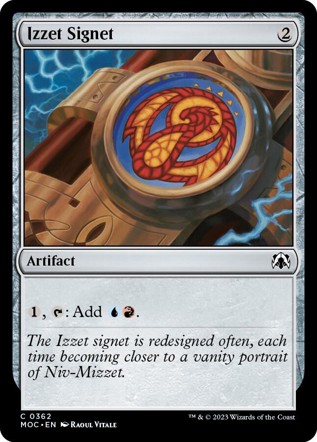 Izzet Signet [Commander: March of the Machine] 362