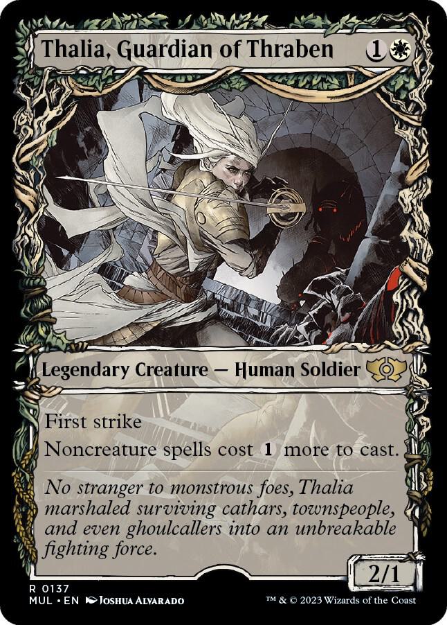 Thalia, Guardian of Thraben (Halo Foil) [March of the Machine: Multiverse Legends] 137