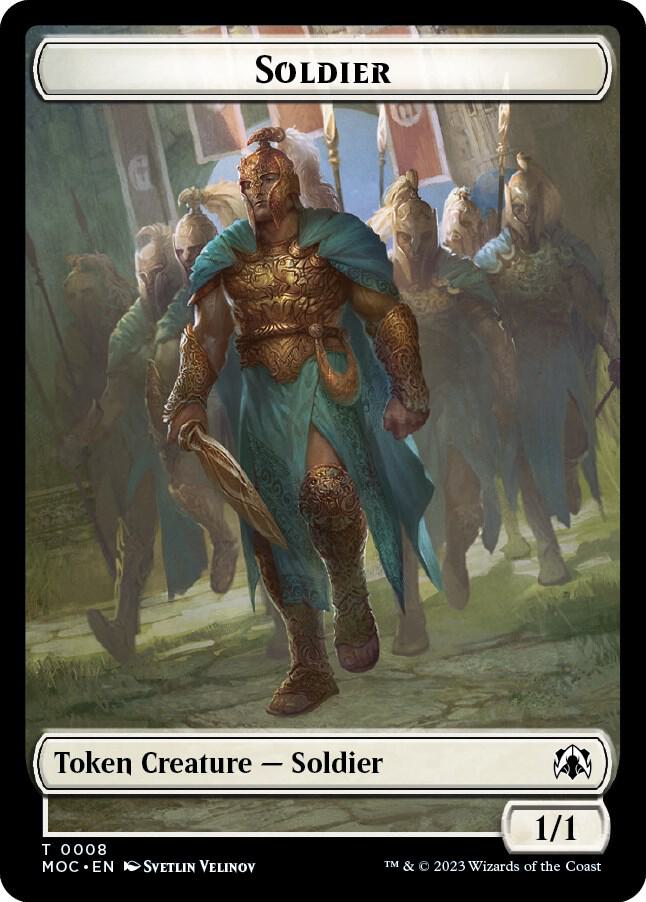 Soldier // Insect Double-sided Token [Commander: March of the Machine] 8 // 31