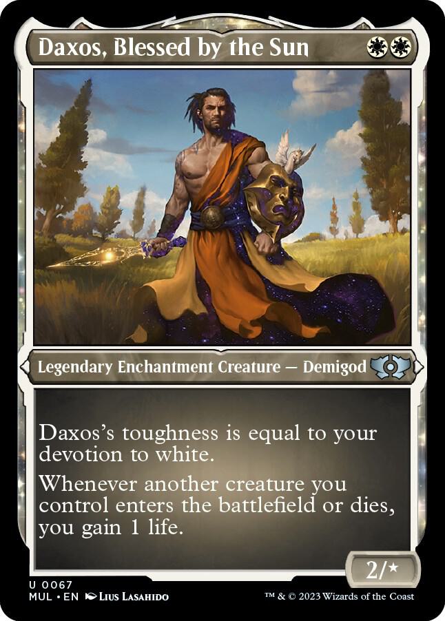 Daxos, Blessed by the Sun (Foil Etched) [March of the Machine: Multiverse Legends] 67