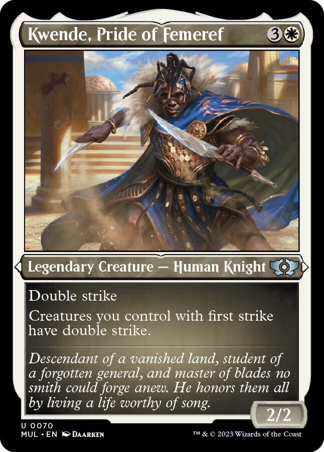 Kwende, Pride of Femeref (Foil Etched) [March of the Machine: Multiverse Legends] 70