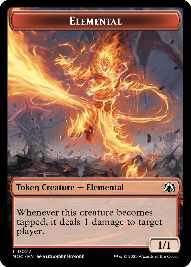 Elemental // Elemental Double-sided Token [Commander: March of the Machine] 22 // 9