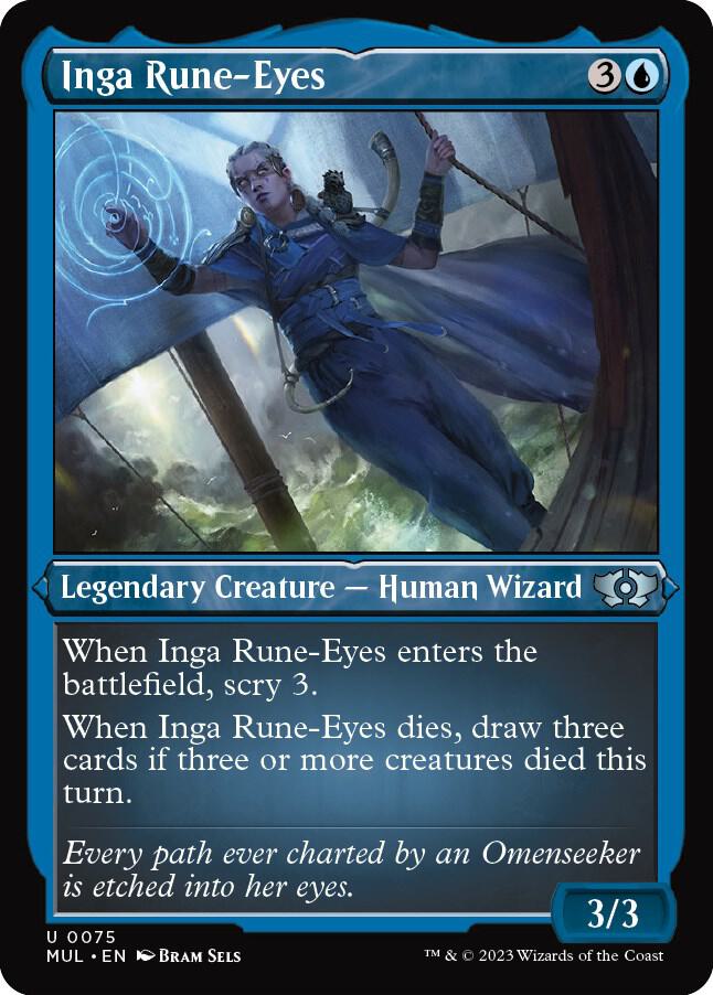 Inga Rune-Eyes (Foil Etched) [March of the Machine: Multiverse Legends] 75