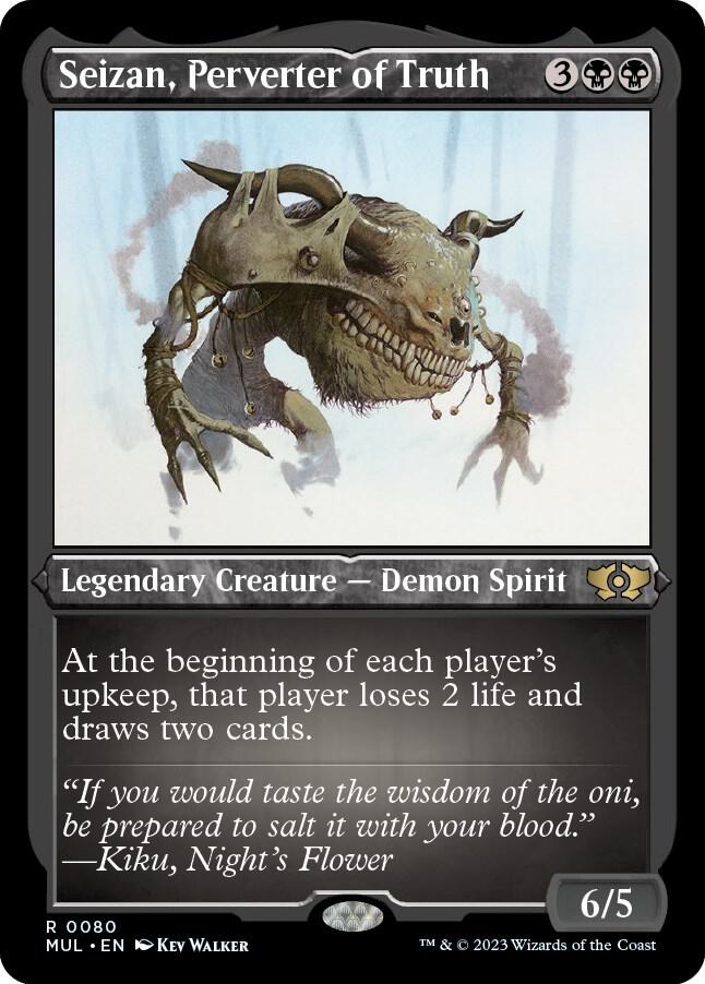 Seizan, Perverter of Truth (Foil Etched) [March of the Machine: Multiverse Legends] 80