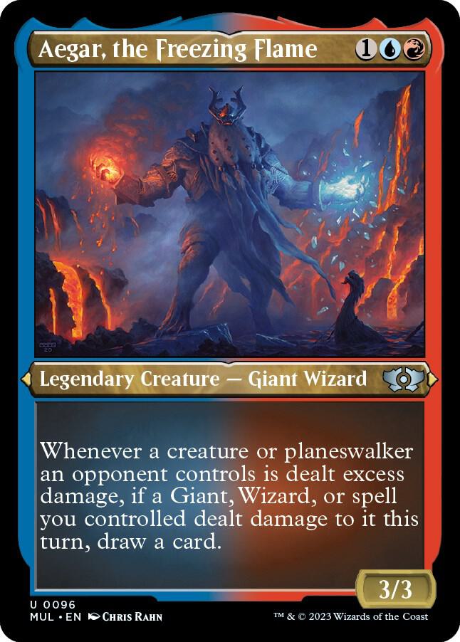 Aegar, the Freezing Flame (Foil Etched) [March of the Machine: Multiverse Legends] 96