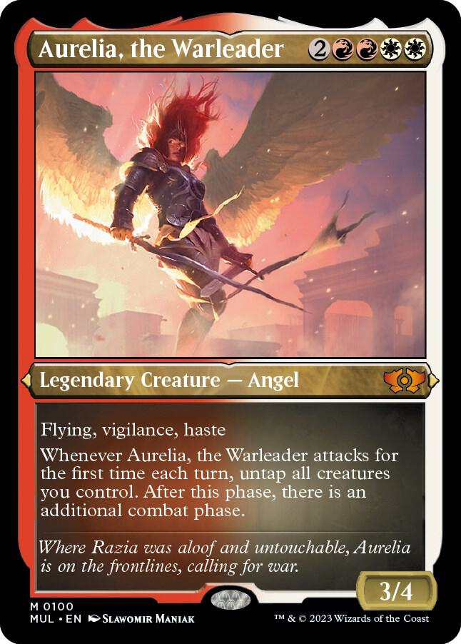 Aurelia, the Warleader (Foil Etched) [March of the Machine: Multiverse Legends] 100