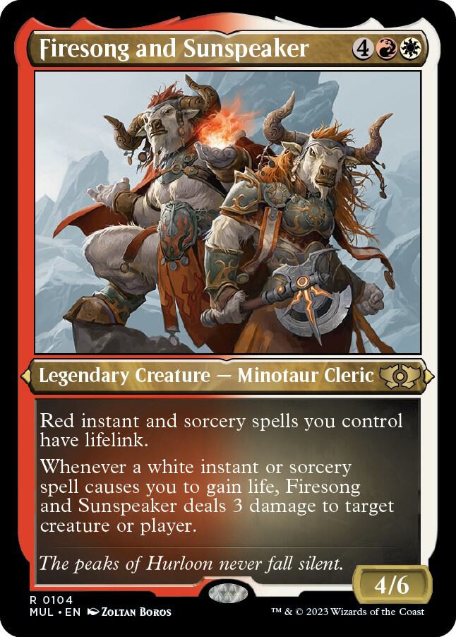Firesong and Sunspeaker (Foil Etched) [March of the Machine: Multiverse Legends] 104
