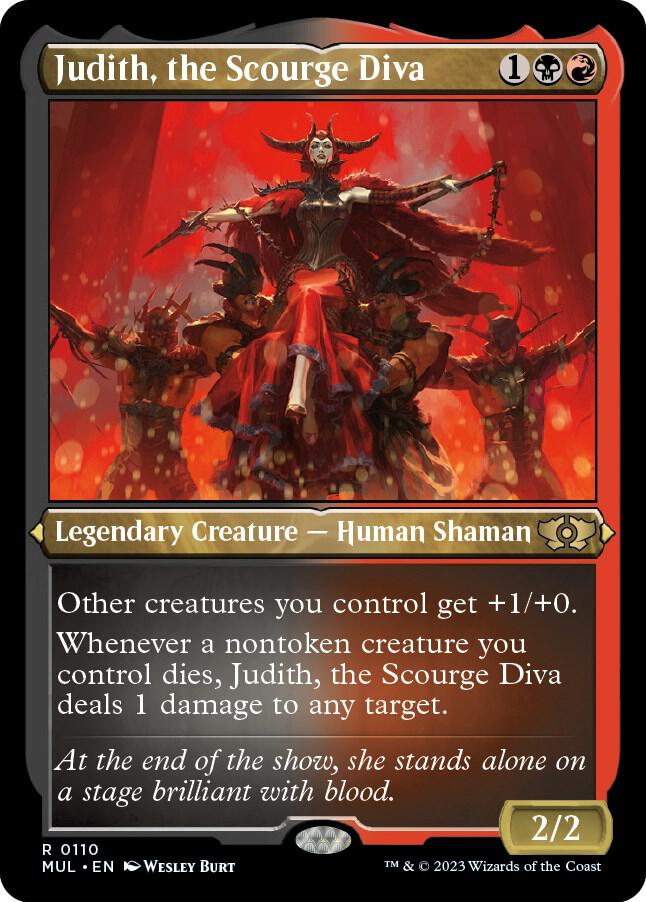Judith, the Scourge Diva (Foil Etched) [March of the Machine: Multiverse Legends] 110