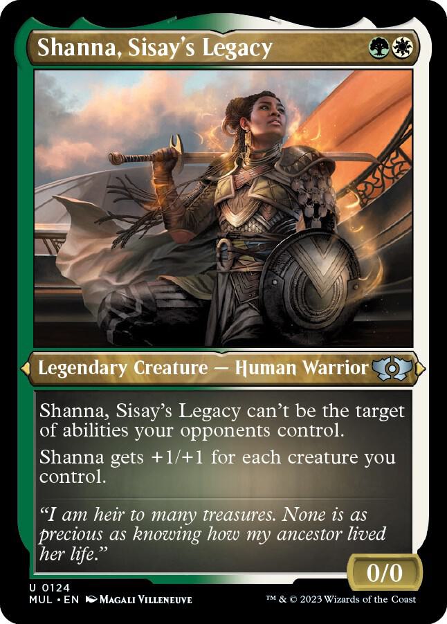 Shanna, Sisay's Legacy (Foil Etched) [March of the Machine: Multiverse Legends] 124