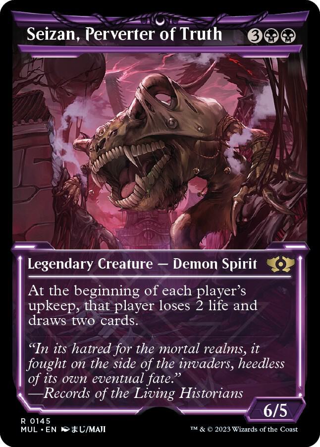 Seizan, Perverter of Truth (Halo Foil) [March of the Machine: Multiverse Legends] 145