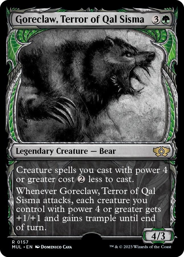 Goreclaw, Terror of Qal Sisma (Halo Foil) [March of the Machine: Multiverse Legends] 157