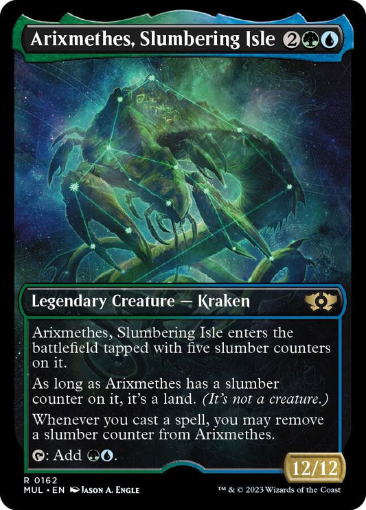 Arixmethes, Slumbering Isle (Halo Foil) [March of the Machine: Multiverse Legends] 162