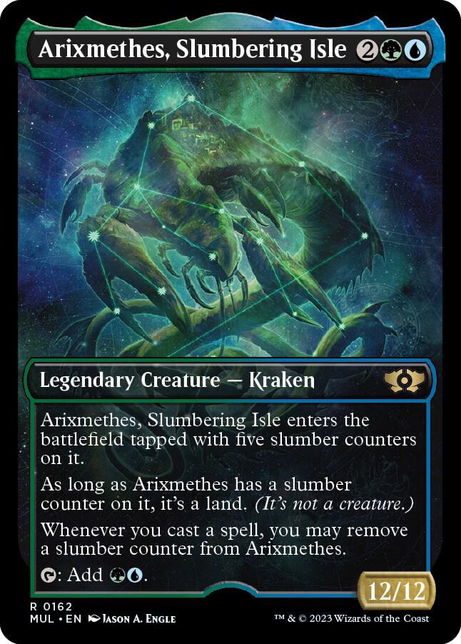 Arixmethes, Slumbering Isle (Halo Foil) [March of the Machine: Multiverse Legends] 162