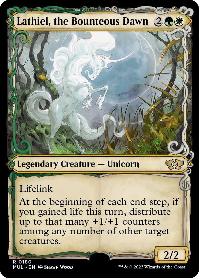 Lathiel, the Bounteous Dawn (Halo Foil) [March of the Machine: Multiverse Legends] 180