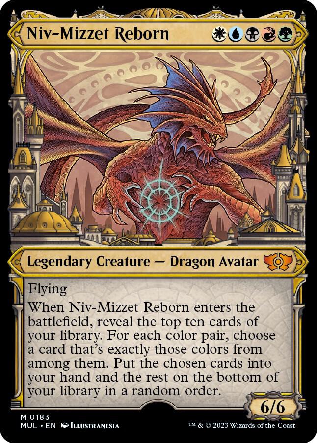 Niv-Mizzet Reborn (Halo Foil) [March of the Machine: Multiverse Legends] 183