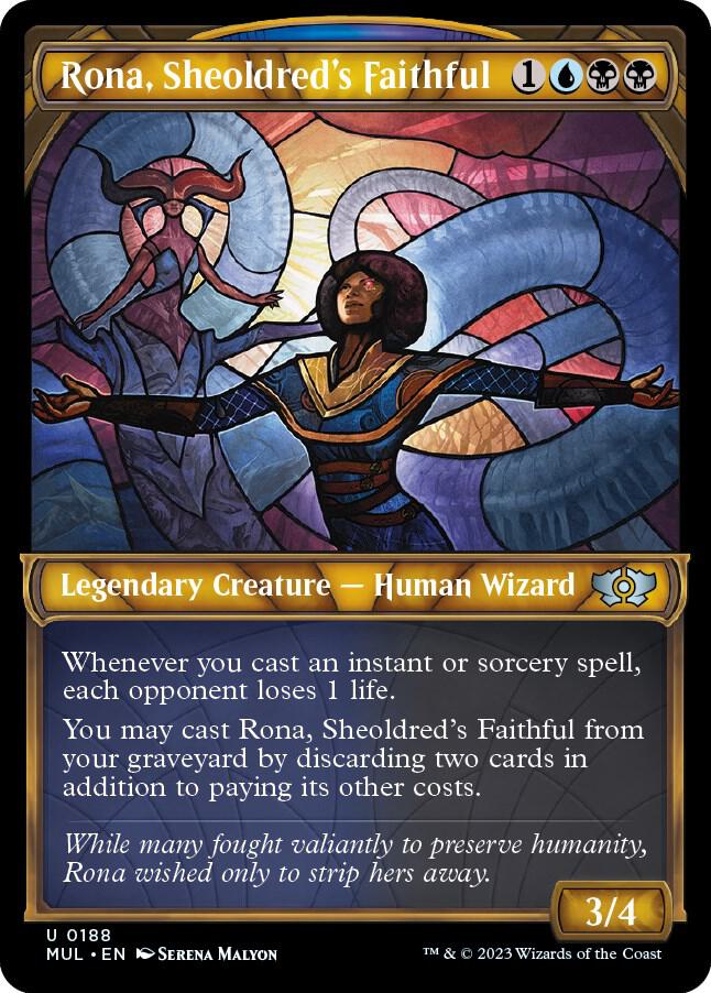 Rona, Sheoldred's Faithful (Halo Foil) [March of the Machine: Multiverse Legends] 188