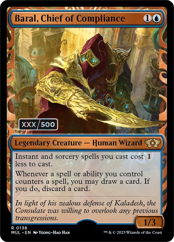 Baral, Chief of Compliance (Serial Numbered) [March of the Machine: Multiverse Legends] 138