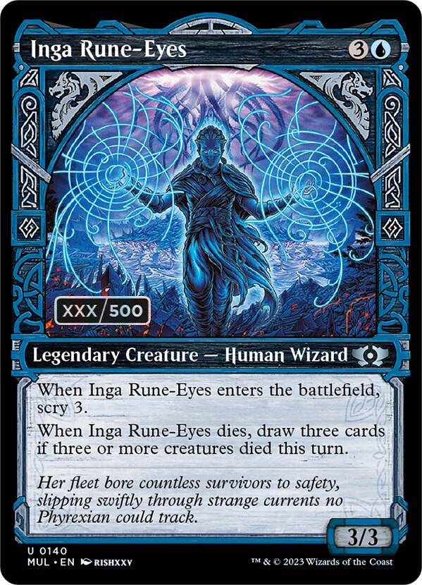 Inga Rune-Eyes (Serial Numbered) [March of the Machine: Multiverse Legends] 140