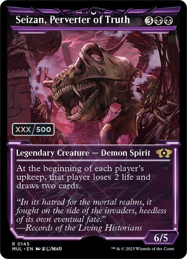 Seizan, Perverter of Truth (Serial Numbered) [March of the Machine: Multiverse Legends] 145