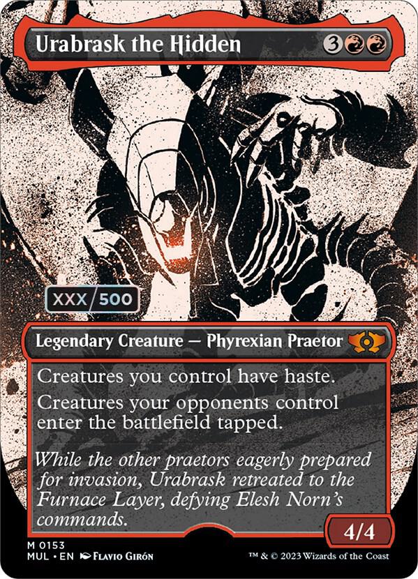 Urabrask the Hidden (Serial Numbered) [March of the Machine: Multiverse Legends] 153