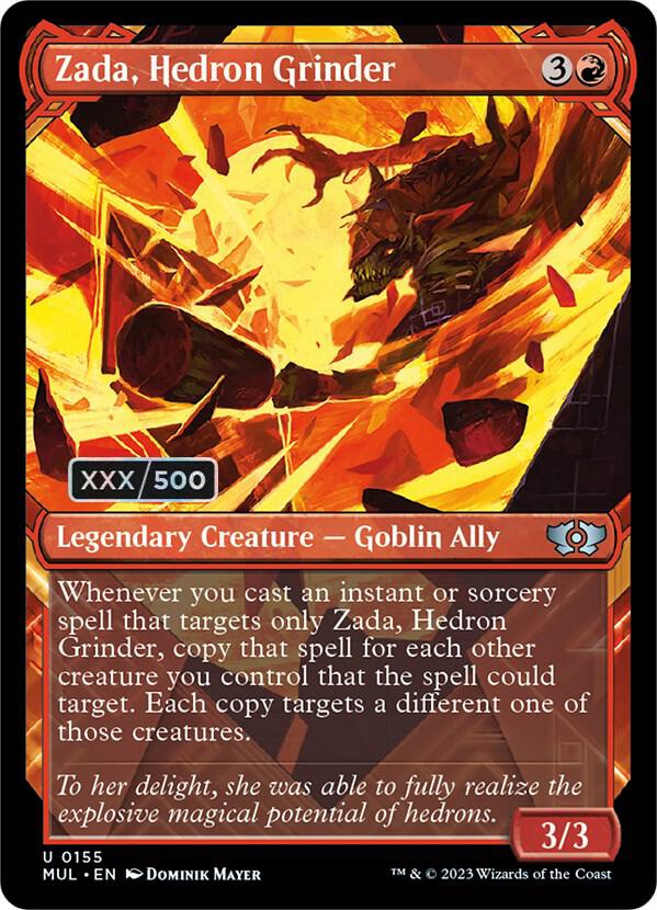 Zada, Hedron Grinder (Serial Numbered) [March of the Machine: Multiverse Legends] 155
