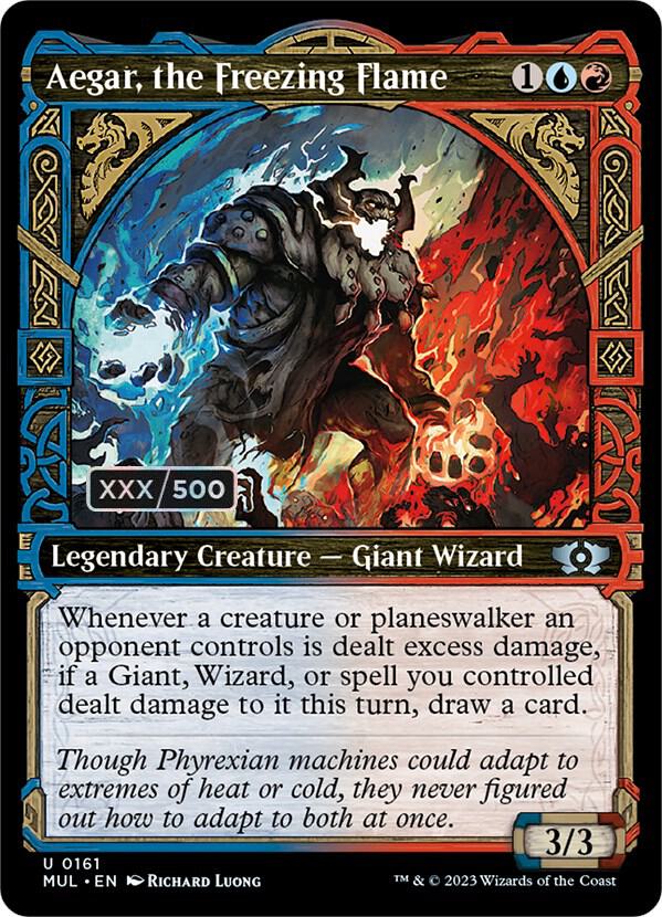 Aegar, the Freezing Flame (Serial Numbered) [March of the Machine: Multiverse Legends] 161